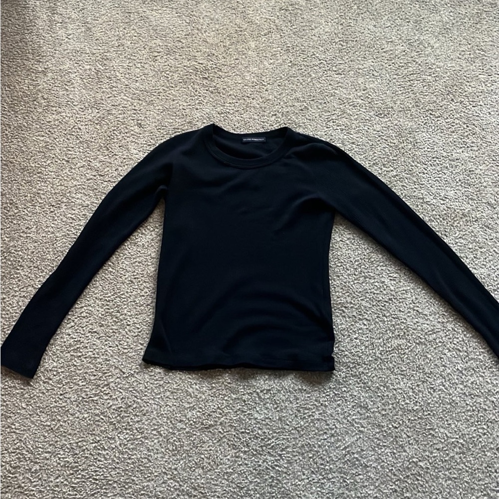 Brandy Melville Navy Long Sleeve Top